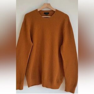 COS Men's Crewneck Sweater in Rust Orange